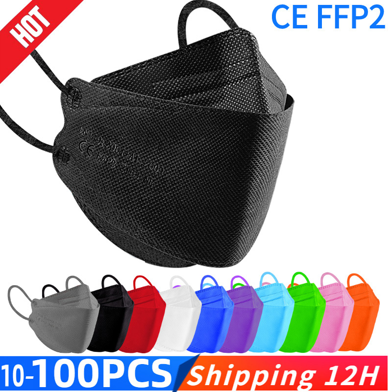 Disposable Surgical Mask - フィッシュマスク KN95 マスカリラ FPP2 大人モランディ FFP2mask