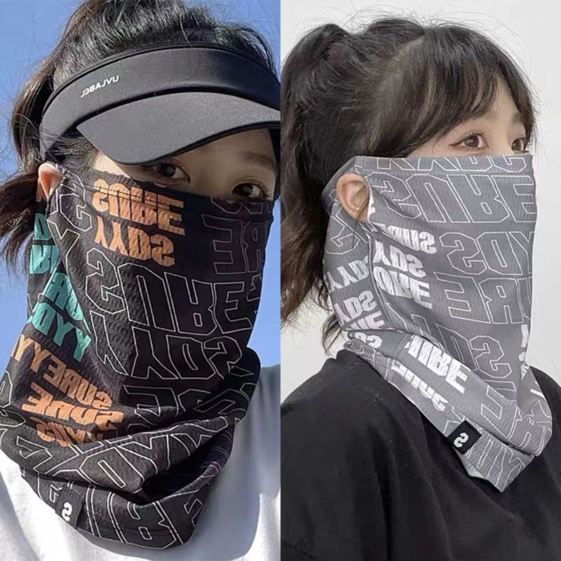 Sports Mask Breathable - ファッション日焼け止めマスク男性女性夏の顔首 UV 保護耳スカーフヒップホップアウトドアスポーツサイクリングバンダナ