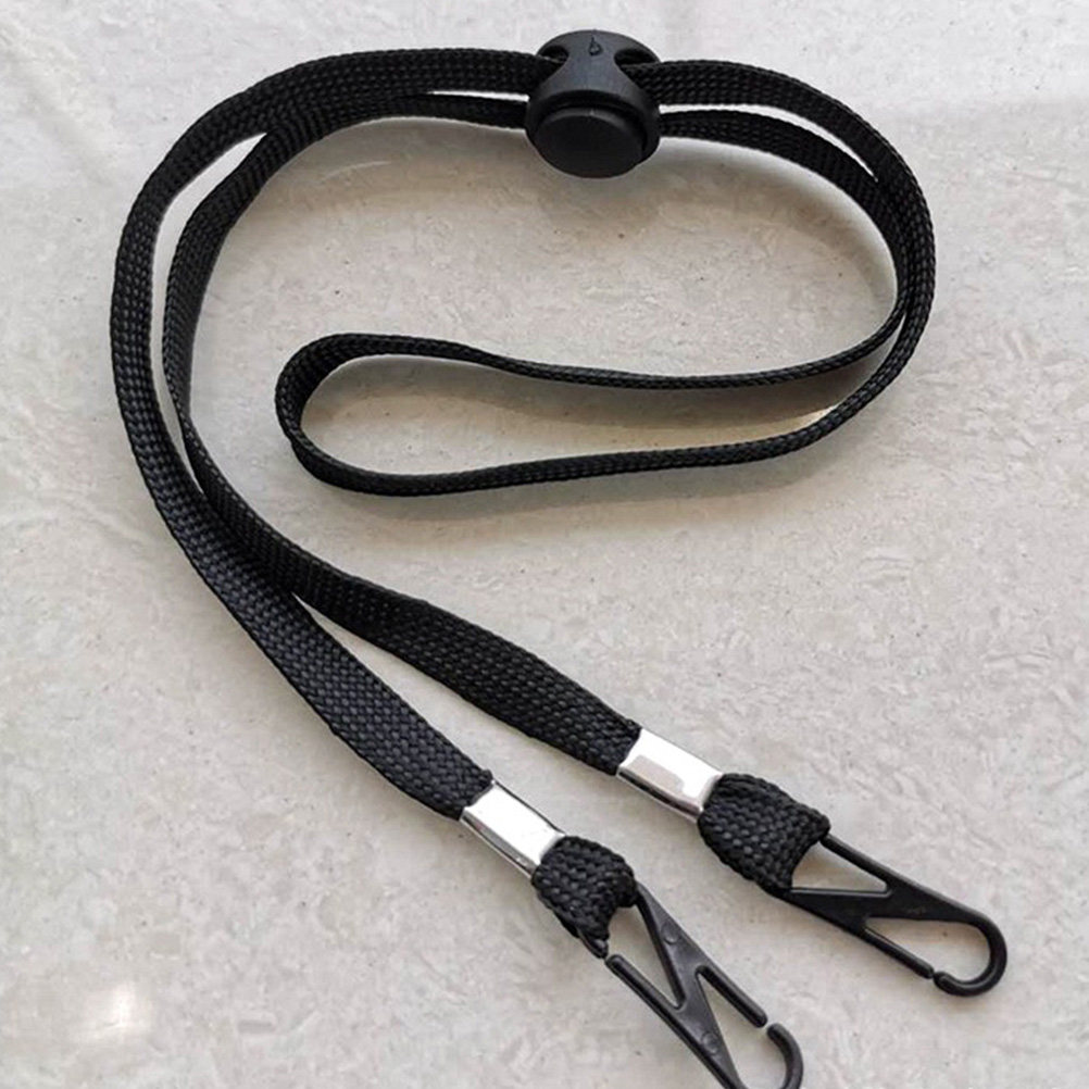 Mask Ear Saver Strap - 12個入り安全マスクホルダー、長さ調節可能なフェイスマスクストラップ、落下防止ストラップ、メガネ、マスク、帽子用、耳保護デザイン