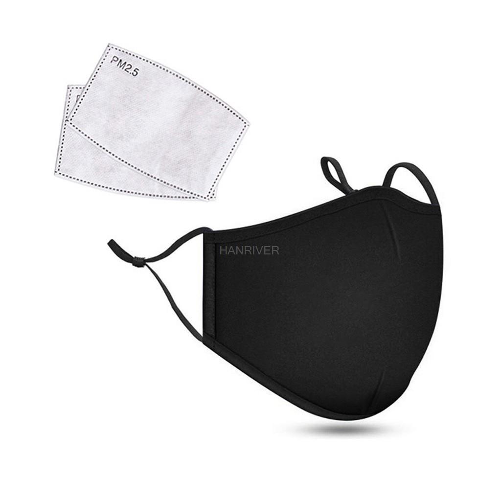 コットンフェイスマスク PM2.5 活性炭マスク 洗って再利 - Cloth Face Mask Washable のレビューと価格