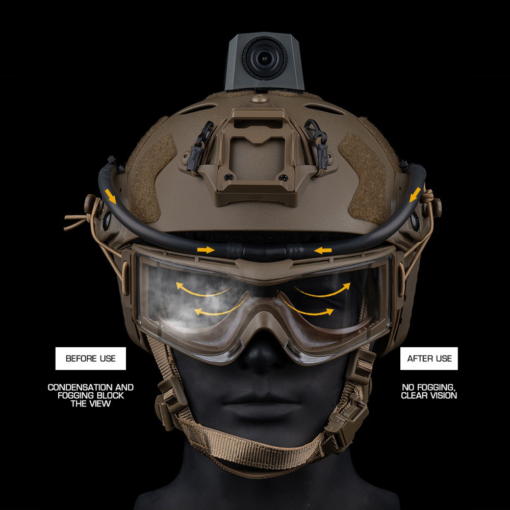 戦術的なゴーグルデフォッガーデフォッギングファン曇り止めキッ - Anti Pollution Mask のレビューと価格