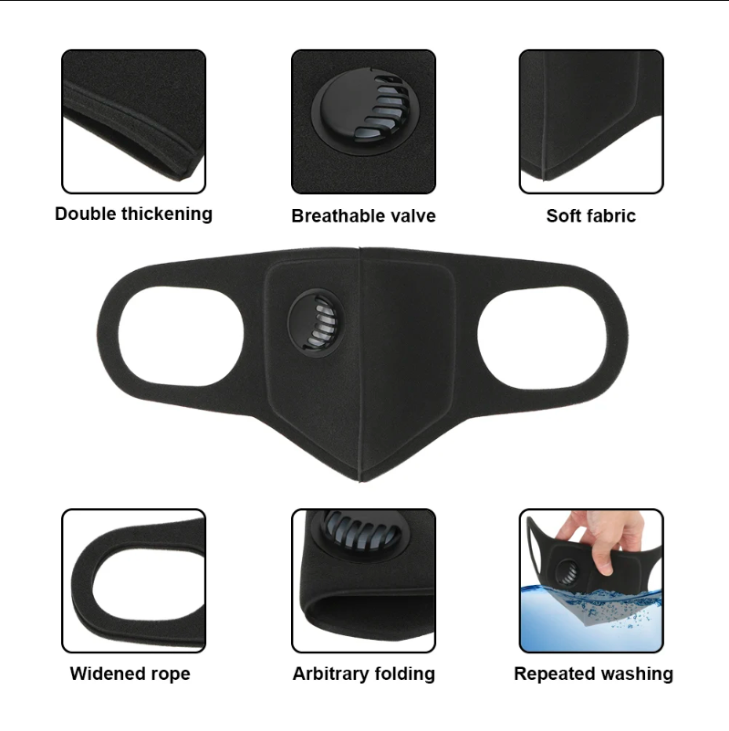 洗濯可能で再利用可能なユニセックスマウスマッフル、防塵カーボ - Pm2.5 Filter Insert のレビューと価格