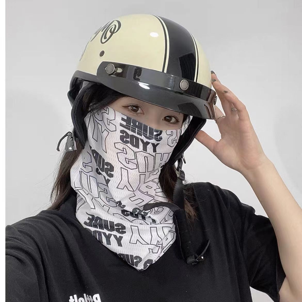 ファッション日焼け止めマスク男性女性夏の顔首 UV 保護耳ス - Sports Mask Breathable のレビューと価格