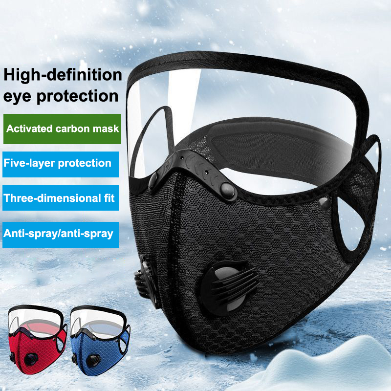 新しいサイクリングフェイスマスクフィルターゴーグル付き防塵マ - Dust Mask Construction のレビューと価格
