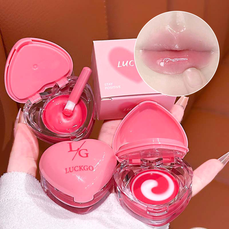 ラックゴー ハート ダブルカラー リップマスク：ピンク色の唇 - Kids Face Mask のレビューと価格
