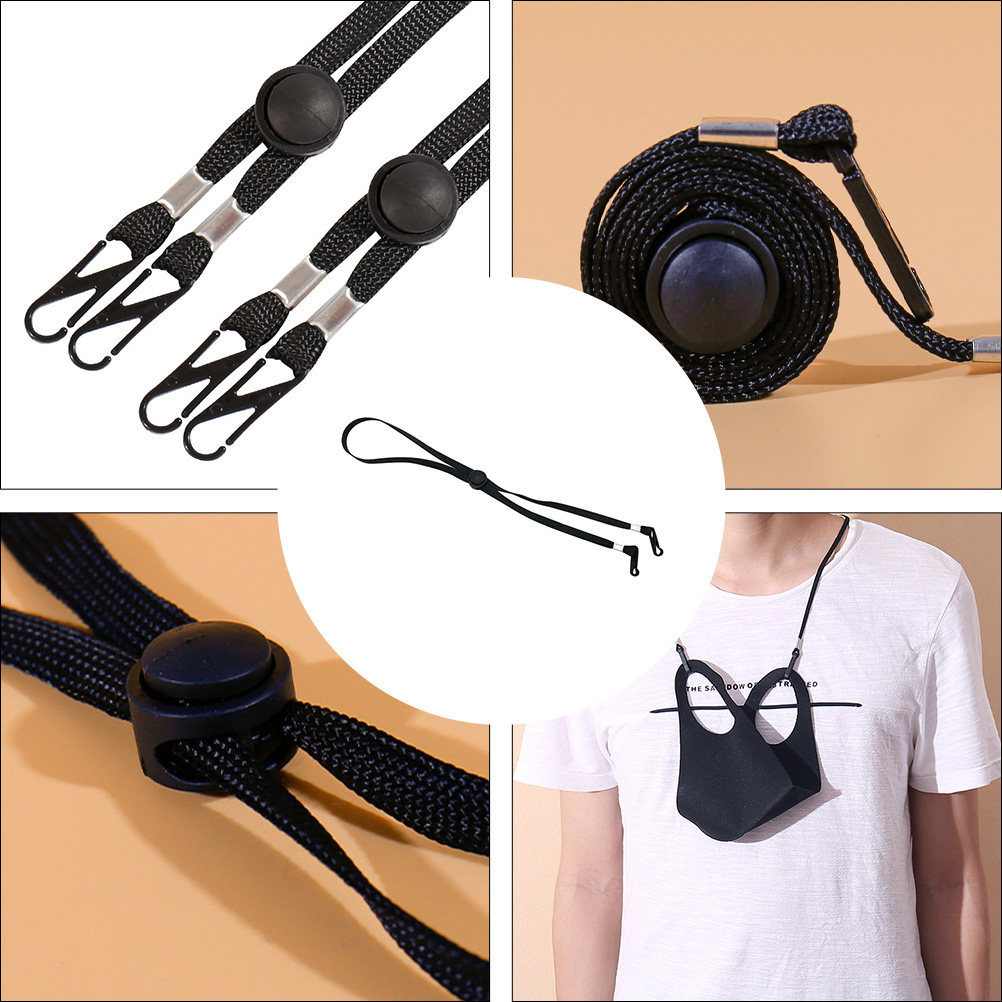 12個入り安全マスクホルダー、長さ調節可能なフェイスマスクス - Mask Ear Saver Strap のレビューと価格