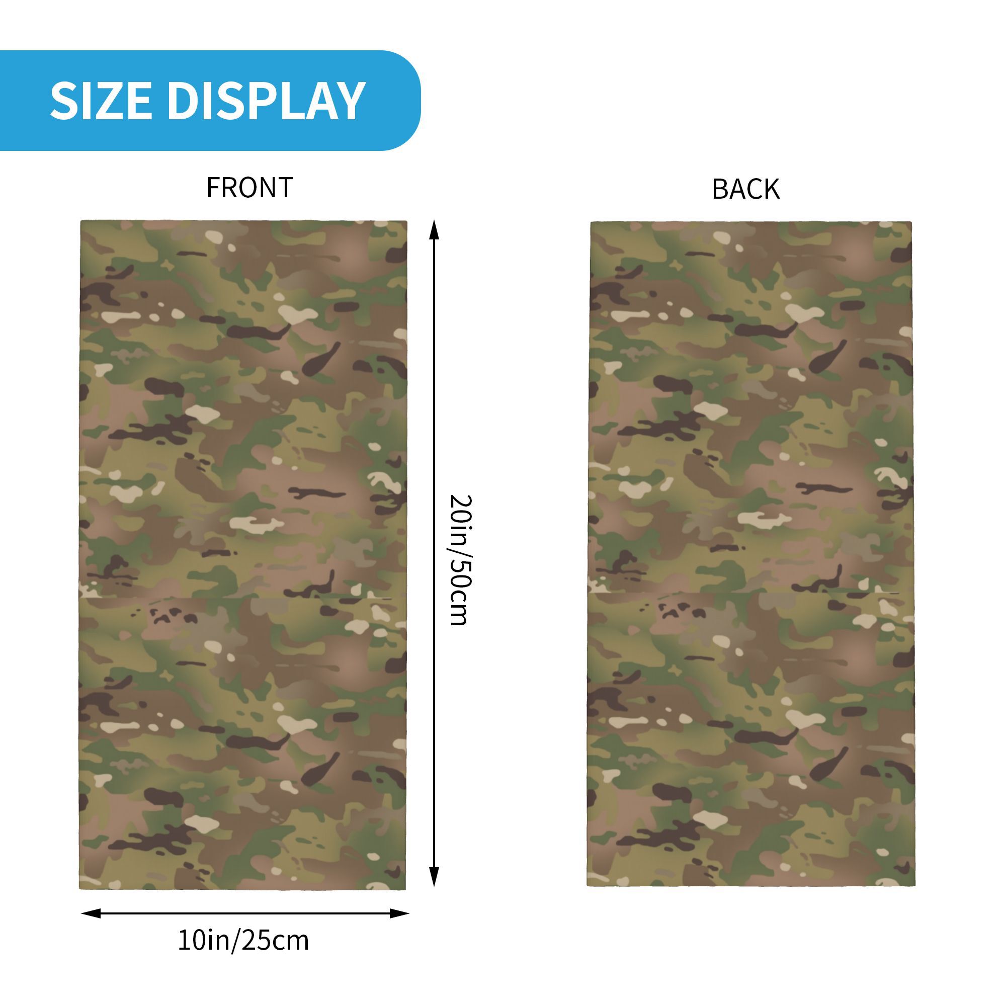 カスタム軍事迷彩柄バンダナネックウォーマー男性女性冬スキーハ - Neck Gaiter Face Cover のレビューと価格
