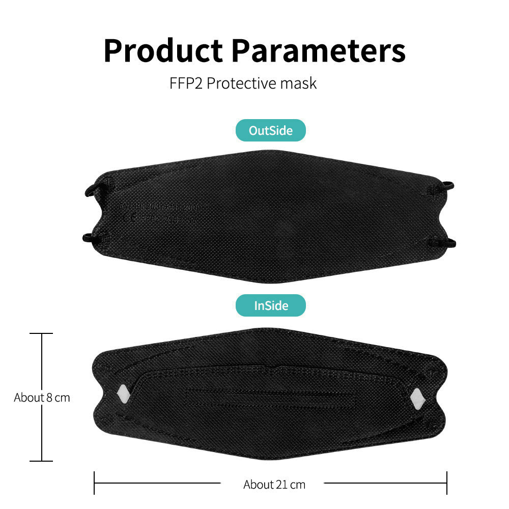 FFP2マスク KN95 カラフル セキュリティ保護マスク  - Disposable Surgical Mask のレビューと価格