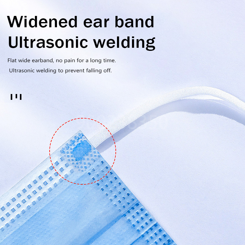 10-500枚入り 使い捨て大人用個別包装マスク フィルター - Disposable Mask Blue のレビューと価格