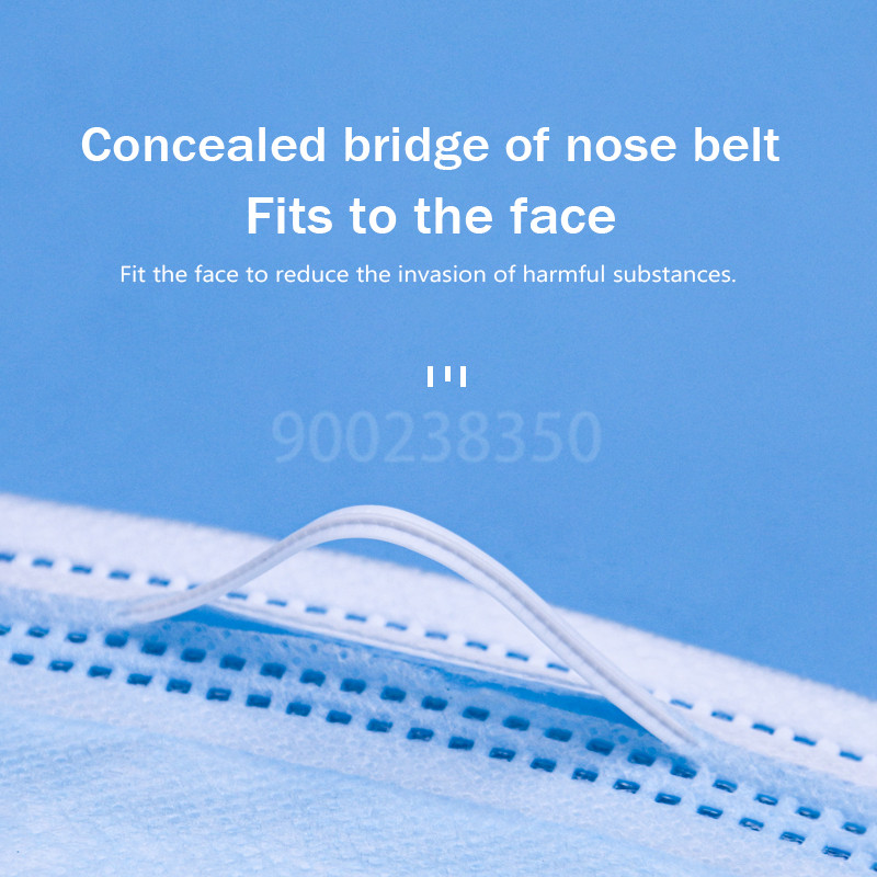 10-500枚入り 使い捨て大人用個別包装マスク フィルター - Disposable Mask Blue のレビューと価格