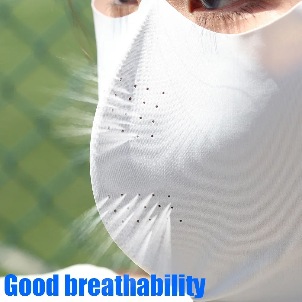 UV保護アイスシルクフェイスマスクネックスカーフアウトドアス - Sports Mask Breathable のレビューと価格