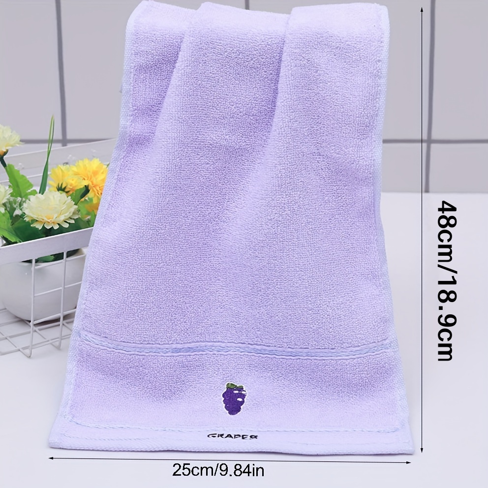 ランダムカラーのフルーツ柄タオル3枚、純綿子供用タオル、漫画 - Cloth Face Mask Washable のレビューと価格