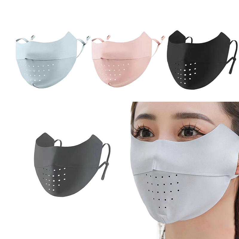 男性と女性のための通気性のあるシルクのフェイスマスク,UV日 - Sports Mask Breathable のレビューと価格