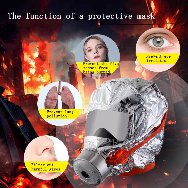 脱出用自己救助呼吸器 防火マスク 多層耐火フィルターマスク  - Kn95 Respirator Mask のレビューと価格
